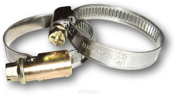Opaska ślimakowa nierdzewna BRADAS 110-130mm 