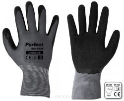 Rękawice ochronne PERFECT GRIP GRAY lateks, rozmiar 8 