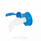 Zestaw IBC – nakrętka niebieska - S60x6 z kranem -1/2" x 1/2" Stal / PP
