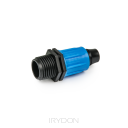 Łącznik QJ do rur kroplujących PE 16mm, gwint zewnętrzny 1/2" 